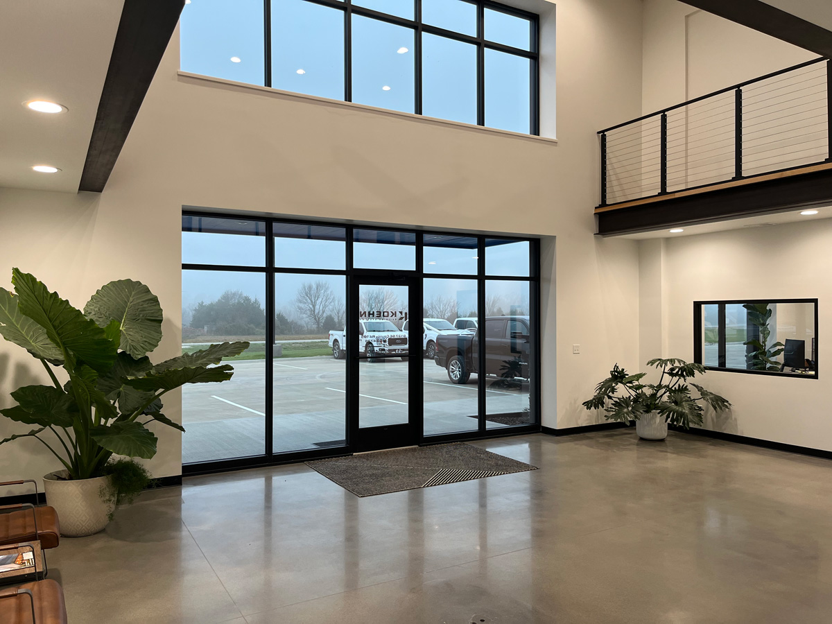 office entrance for guests