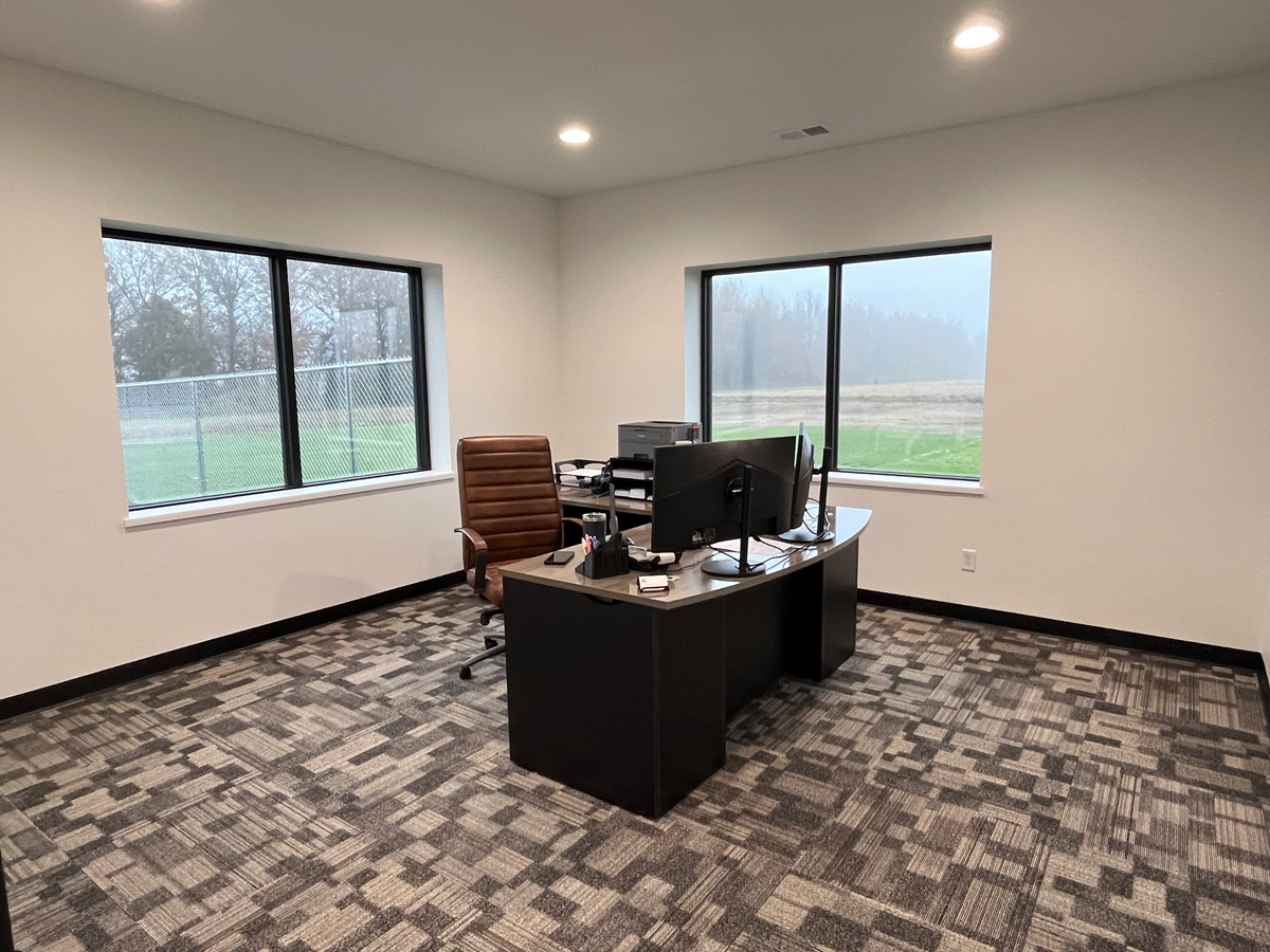 pre-engineered metal building contractor's office