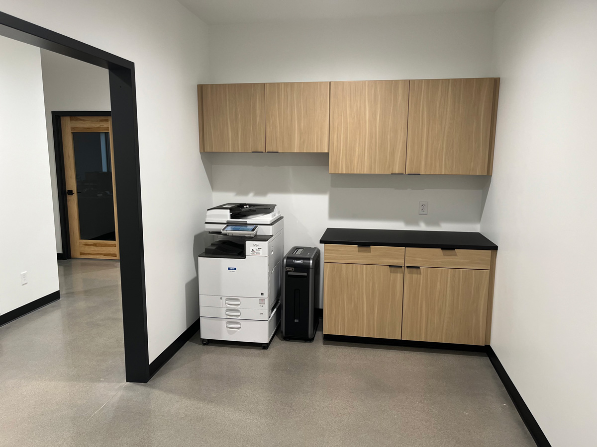 printer and breakroom