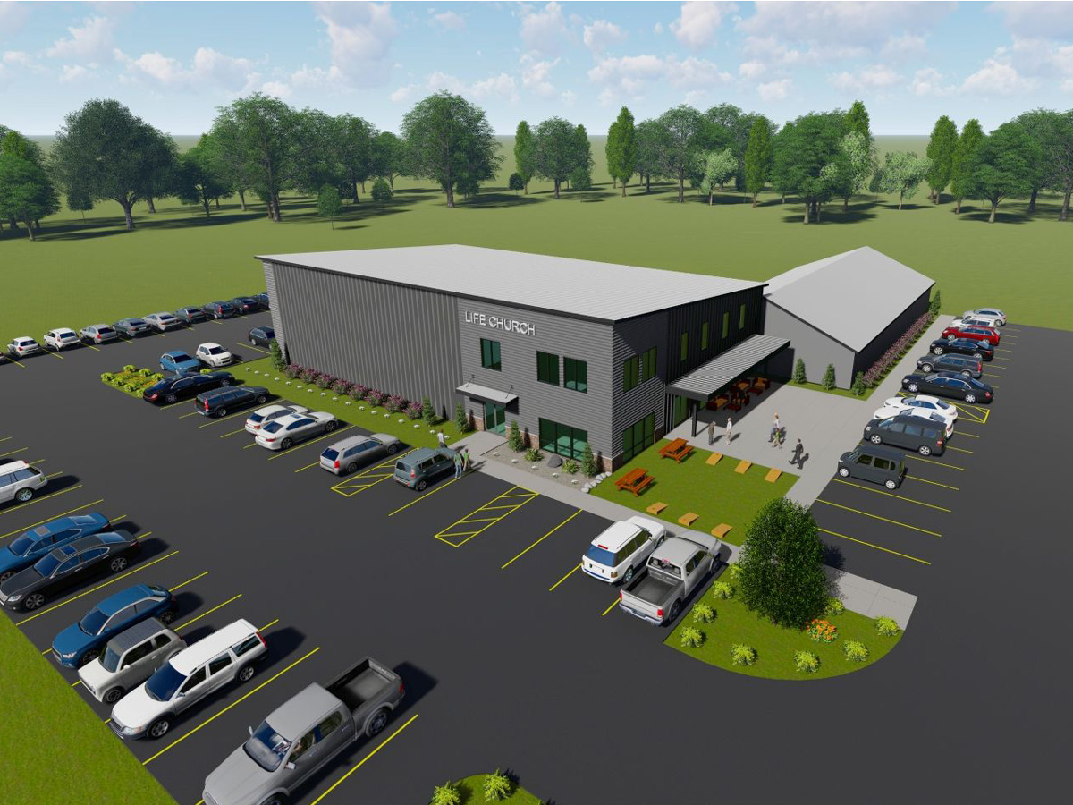 general contracting and design for prefab church building