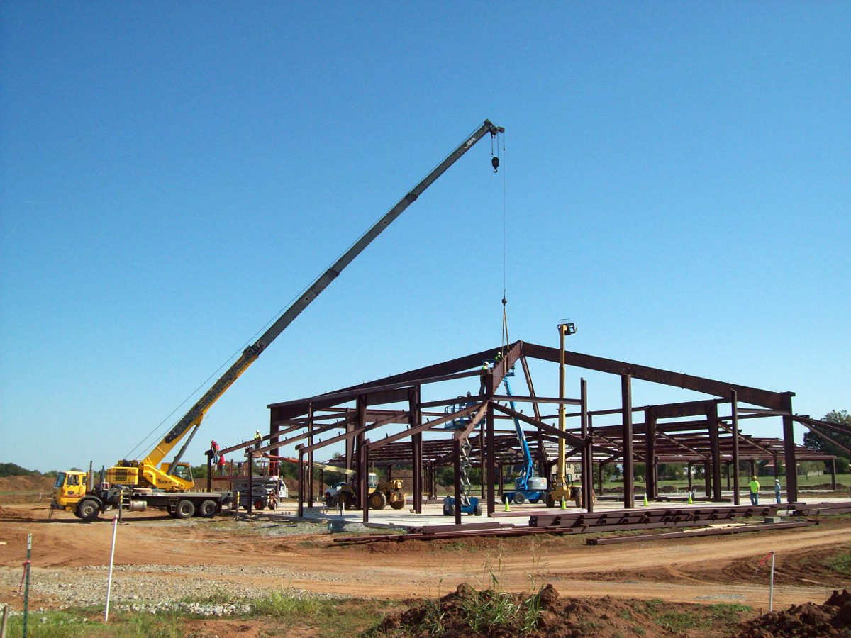 erecting steel church building