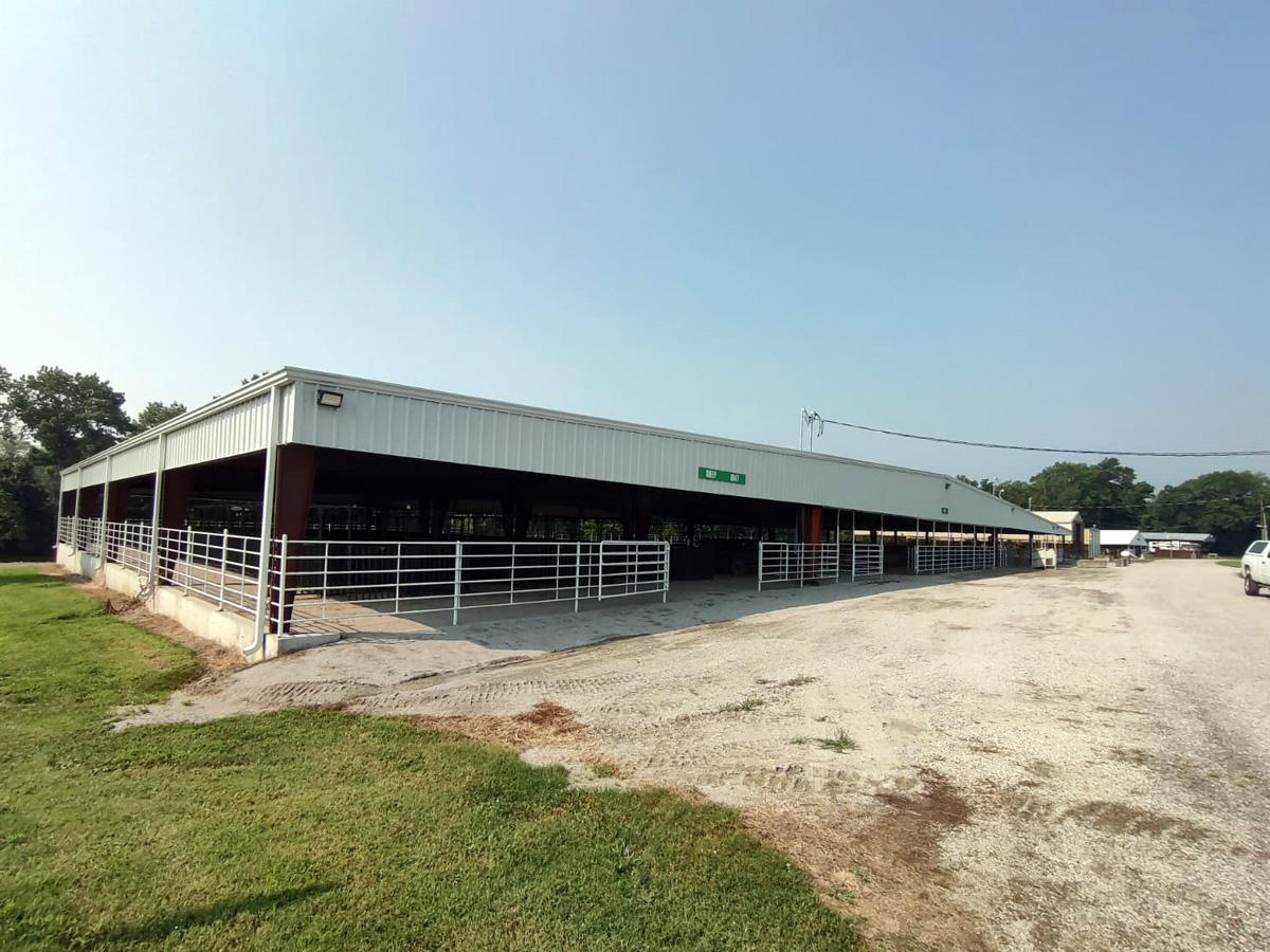 outside of horse riding arena