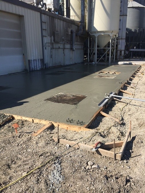 neco seed agricultural building concrete flatwork