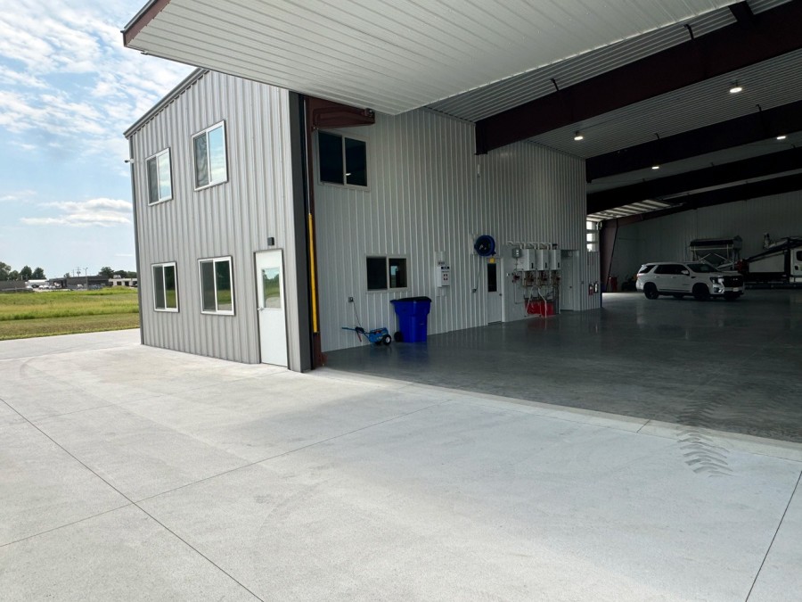 offices within airplane hangar offices within airplane hangar