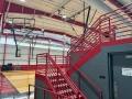 safety railing on stairs in gym