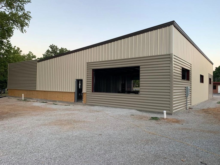 steel building construction for libraries