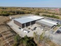 aerial view of facility after metal building expansion completed