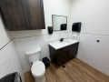 finished office bathroom