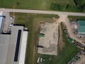 aerial view of construction site