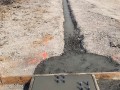 concrete prep work for metal building erection
