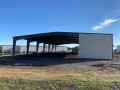 completed tractor storage building