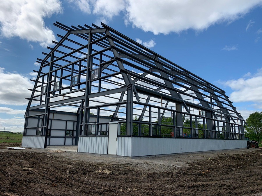 barn style pre-engineered metal building framing barn style pre-engineered metal building framing