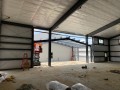 interior of steel building project