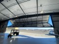 large bi-fold door for airplane entry