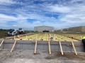 preparing airplane hangar concrete foundation