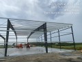 erecting airplane hangar