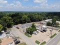 aerial view of concrete flatwork