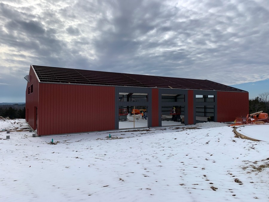 steel rec center construction
