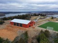 aerial view of rec center construction project