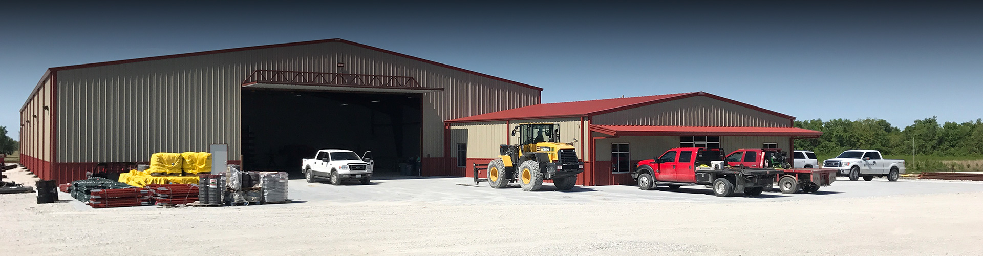 commercial construction equipment and building