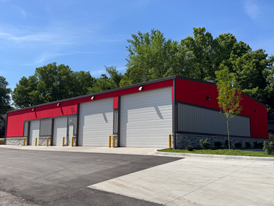 metal building system for automotive shop