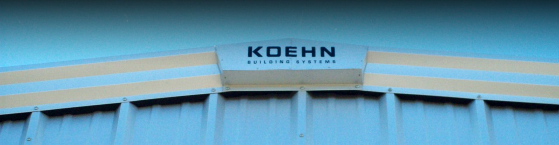 koehn building systems logo on metal