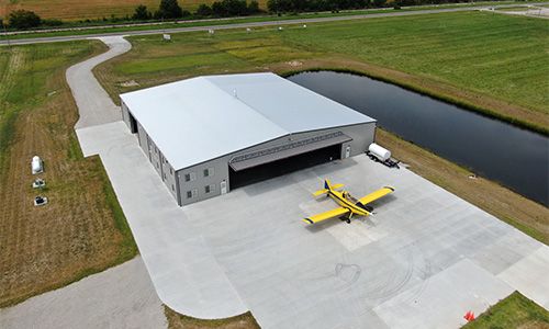 general contracting for airplane hangar project