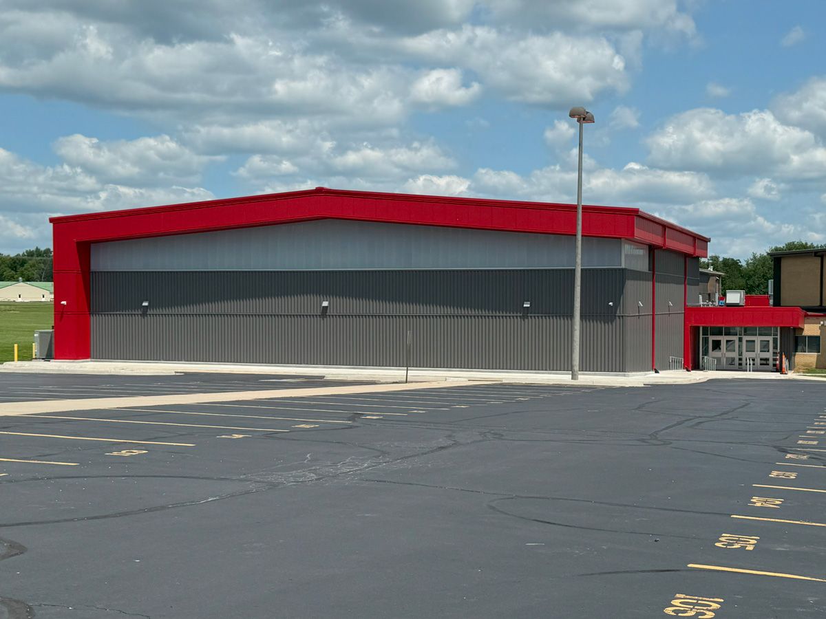 after pre-engineered metal building erected