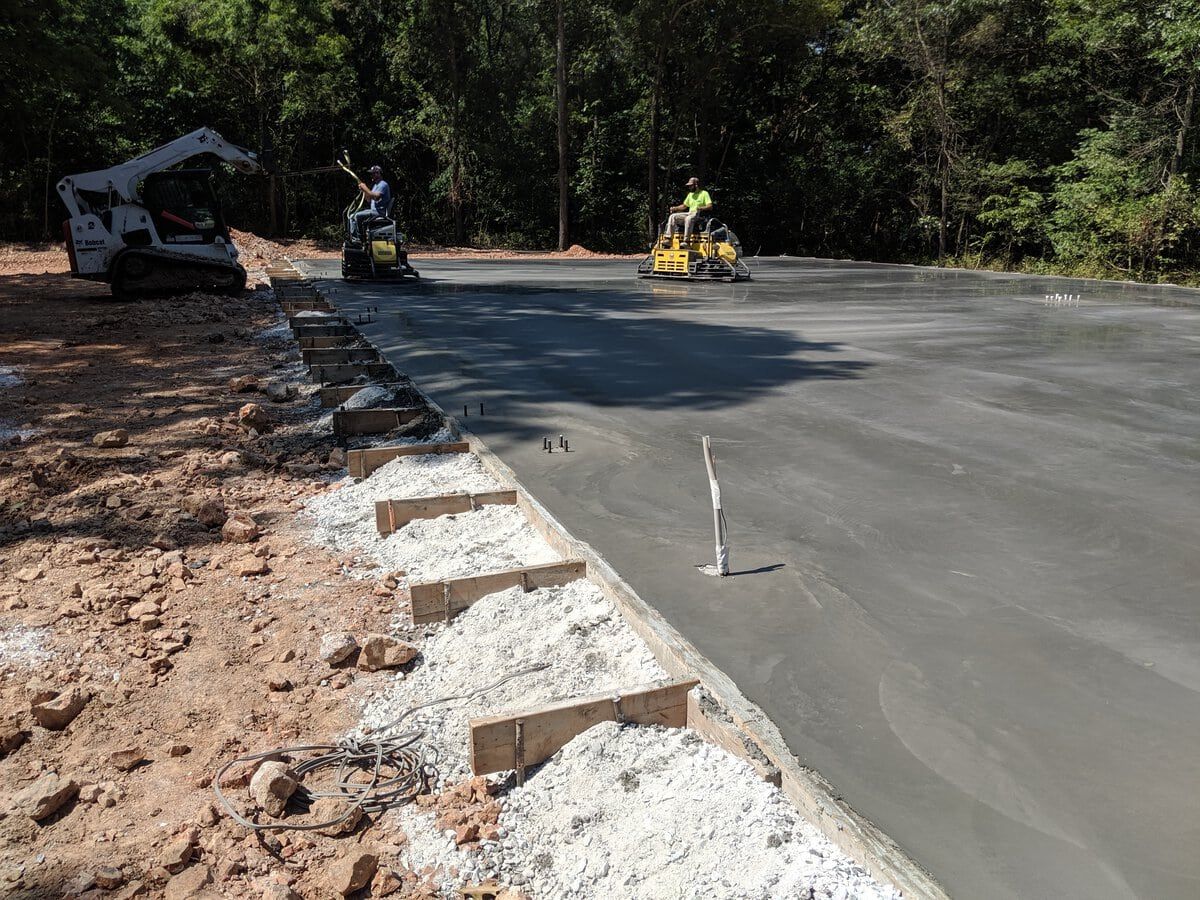 concrete foundation for metal hobby building